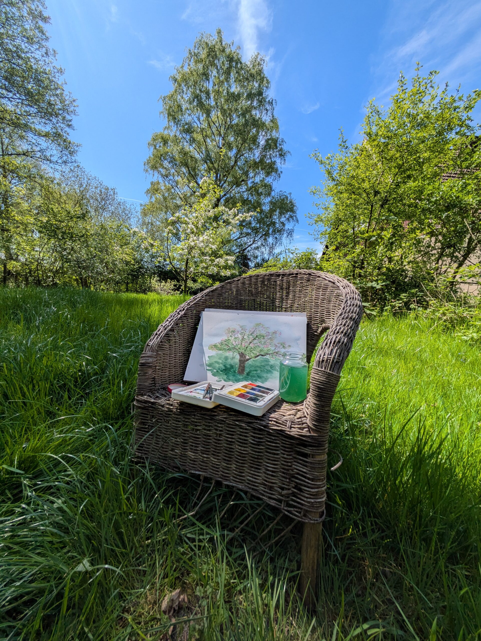 Plein Air Malereie Seienswert kreative Entspannung