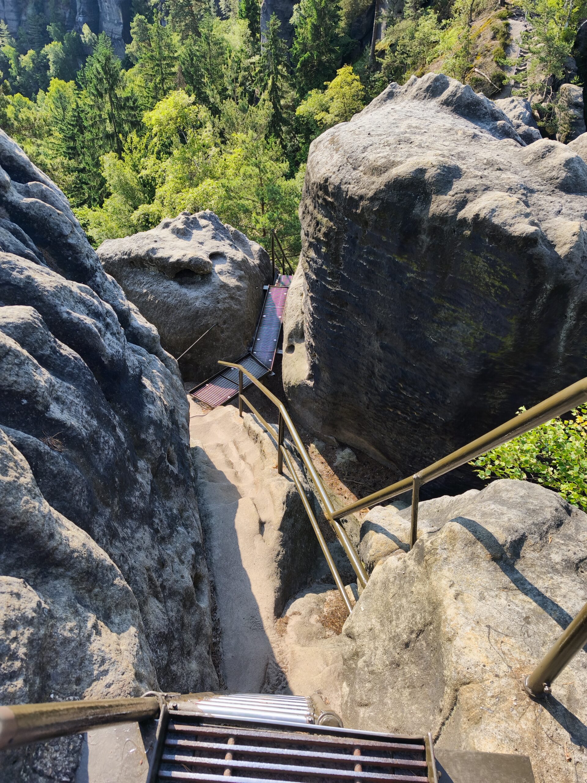 Elbsandsteingebirge Treppen und Leitern